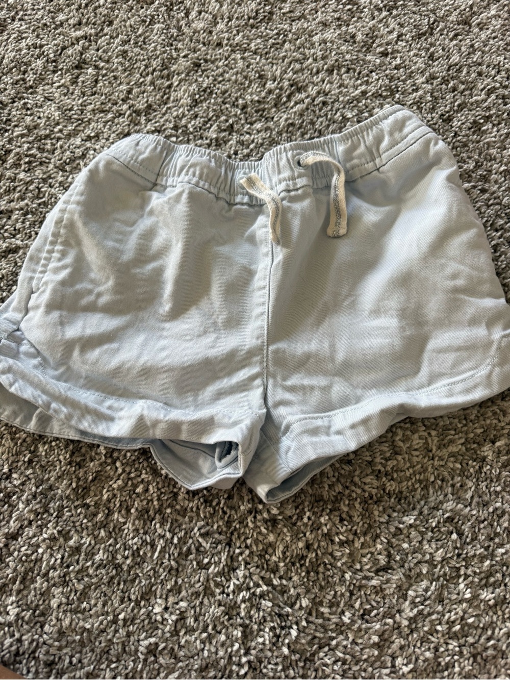 Jcrew Girls Chino Light Blue Drawstring Shorts